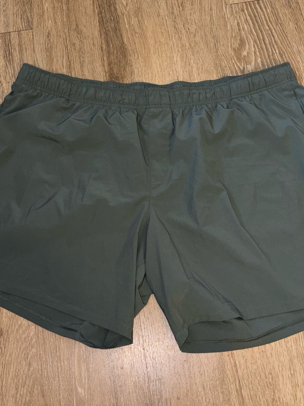 Athletic Works Men’s 3XL Active Shorts Gray/green Drawstring Athletic Gym A87